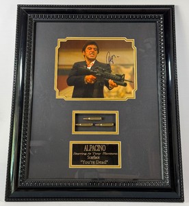 Al Pacino Autographed Scarface Photo Sweet Custom Framed Shadowbox Piece Tony Montana