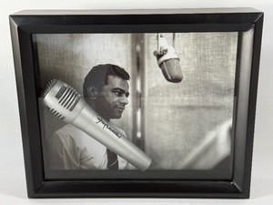 Johnny Mathis Autographed Microphone in Custom Shadow Box w PSADNA Authentication