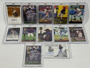 10 Baseball Autograph Card Lot - all in one-touch cases