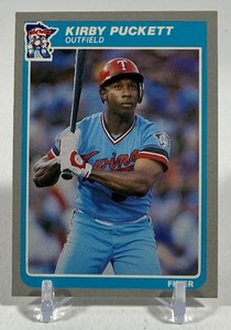 Kirby Puckett RC 1985 Fleer #286 Vintage Rookie Minnesota Twins Baseball Card