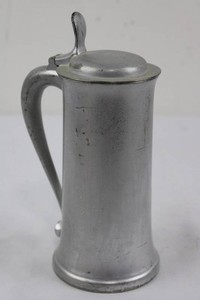 Vintage James W. Tufts Boston Pewter Covered Tankard 4430