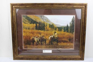 Craig Tennant Im Not Going Home Framed Elk Print 26.5 X 34 in
