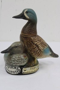 Vintage 1980 Jim Beam Ducks Unlimited Duck Decanter KY-DRB-230