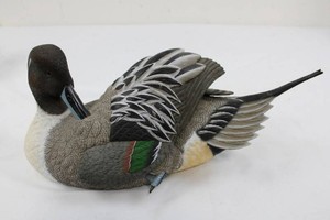 Whitetails Unlimited Signed Duck Decoy 16 X 7