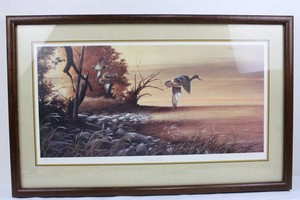 Autumn Glow Signed L.R. Kaatz Framed Print 9621500 37.5 X 23.5 in