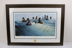 Ron Van Gilder Winds and Waves Ducks Unlimited Framed Print 34 X 25 in