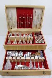 National Silver Company Stainless Flatware Set in Case