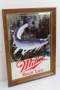 Vintage Miller High Life Muskie Framed Print