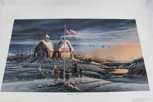 Vintage Terry Redlin America America Art Print 32 X 21 in