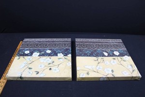 Floral Canvas Wall Art Panels Set of 2
