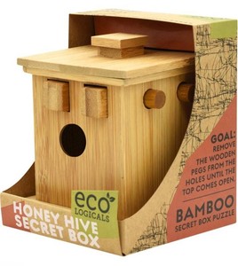Eco Logics Honey Hive Secret Box Bamboo Puzzle