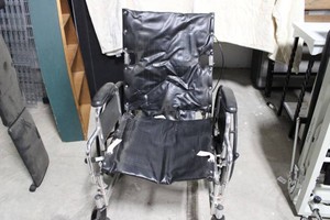 Medline Folding Wheelchair With Padded Armrests & Footrests