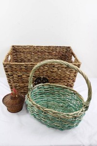 Wicker Basket Set (Lot of 3)