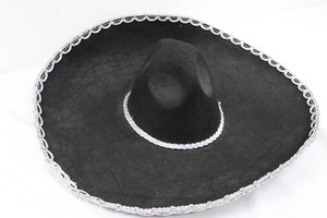 Black Sombrero With Silver Trim