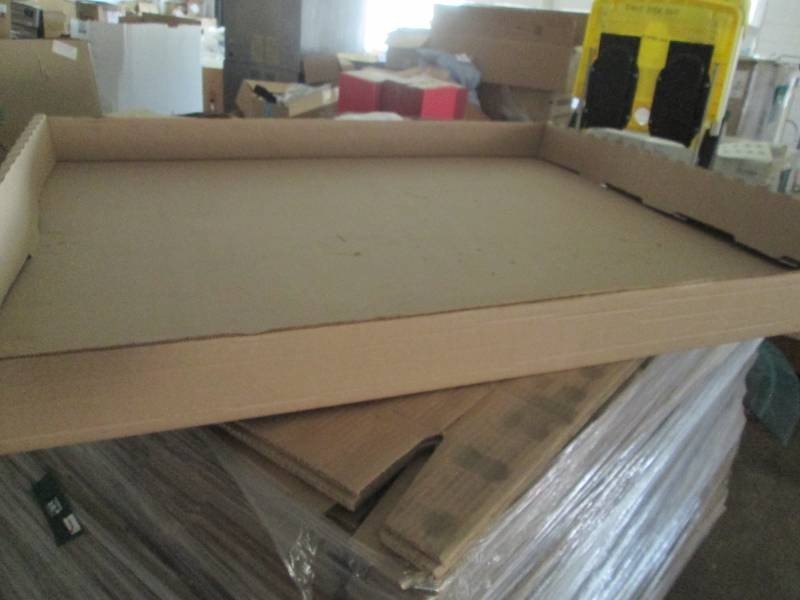 Lot of 10 cardboard flats measuring...