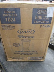 600 Solo ultra clear 24 oz cups