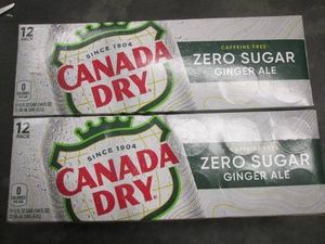 2 12 Packs Canada Dry zero sugar ginger ale