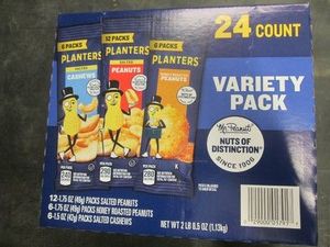 24 Count variety pack of Planters nuts single serve