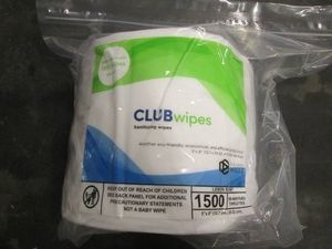 1500 Count lemon scent sanitizing wipes