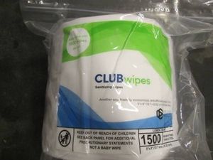 1500 Count lemon scent sanitizing wipes