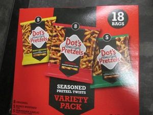 18 Pack variety of Dots pretzels