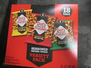 18 Pack variety of Dots pretzels