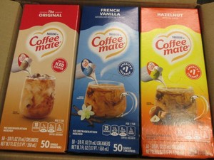 3 50 Count variety coffee mate creamera