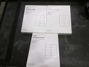 3 Packs of 2500 2 x 4 labels