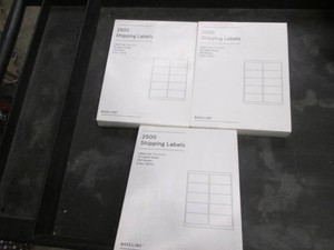 3 Packs of 2500 2 x 4 labels