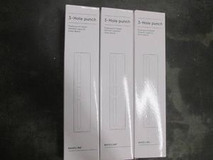 3 three hole punches