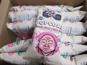 18 Single serve Himalayan pink salt flavored popcorn dated June 26