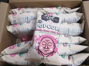 18 Single serve Himalayan pink salt flavored popcorn dated June 26
