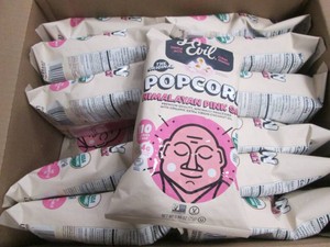 18 Single serve Himalayan pink salt flavored popcorn dated June 26