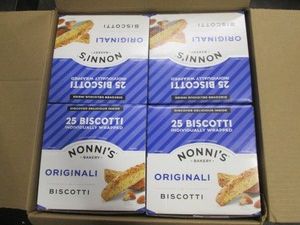 100 Individually wrapped Nonis biscotti