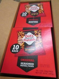 20 1 Oz bags Dots pretzels