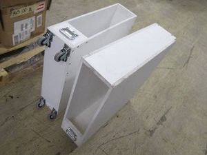 2 Sturdy parts boxes on swivel whee...