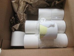 10 Rolls carbonless reciept paper...