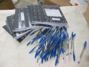 12 Composition books and a large qu...