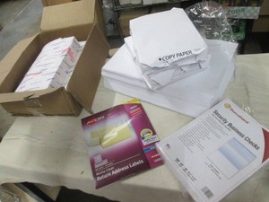 Assortment of paper and return addr...