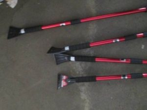 4 Extendable handle ice scraper  snow brushes