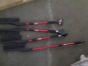 4 Extendable handle ice scraper  snow brushes
