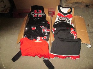 2 boxes of cheerleader uniforms