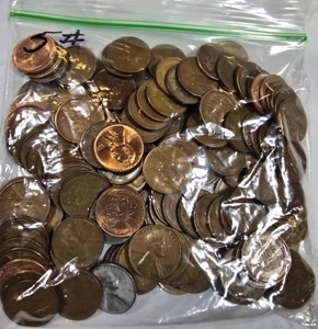 1 lb. Mixed Lincoln Wheat Pennies Bulk Coin Lot  Unsearched Collection