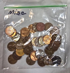 Mixed Lincoln Cents  Assorted Date Penny Coin Lot