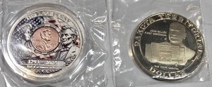 The Last Penny Commemorative Coin & South Dakota Centennial Dollar Token Set