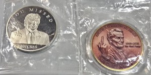 Political & Novelty Commemorative Coin  Medallion Set  2 Pieces