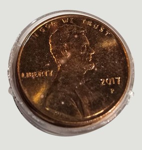 2017-P Lincoln Cent Roll in Coin Tube  Estate Collection Find
