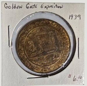 1939 Golden Gate International Exposition Treasure Island Souvenir Medal