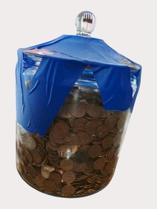35 Lbs. Hand-Sorted Copper Lincoln Pennies (19591982) in Glass Jar