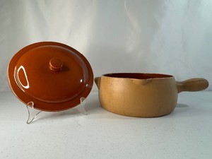 Vintage Red Wing Pottery Provincial Ware Terracotta Casserole Dish